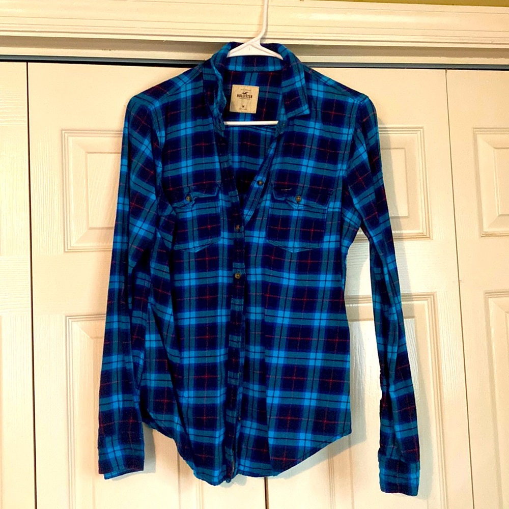 Hollister Plaid Top